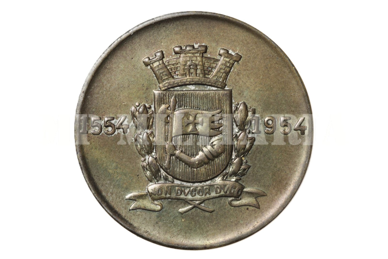 MEDALHA IV CENTENÁRIO DE SÃO PAULO, PADRE ANCHIETA • PRATEADA – 1954 - Imagem 2
