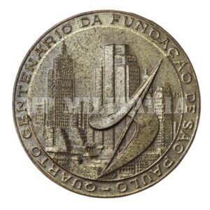 MEDALHA DO IV CENTENÁRIO DA CIDADE DE SÃO PAULO – NON DUCOR DUCO – MODULO MENOR