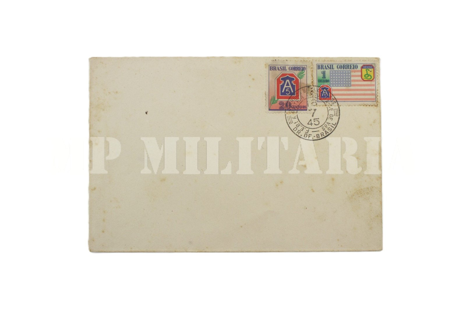 ENVELOPE COM SELOS DA FEB – 5º EXÉRCITO – II GUERRA
