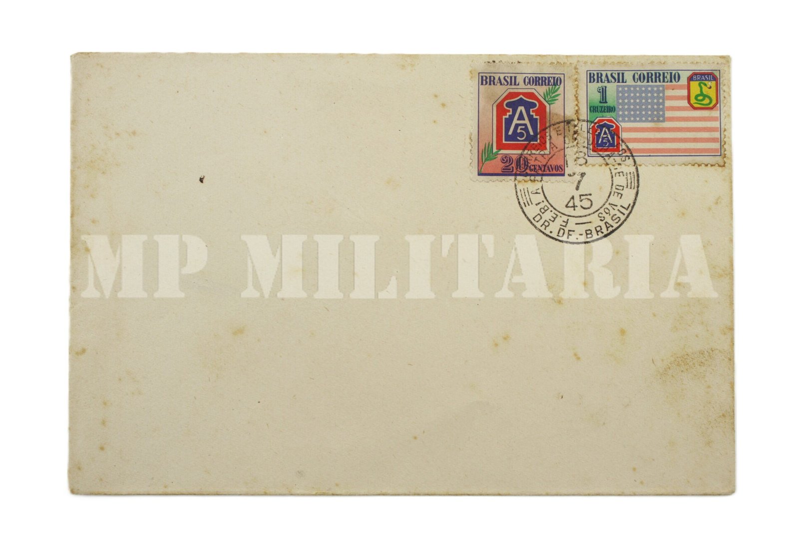 ENVELOPE COM SELOS DA FEB – 5º EXÉRCITO – II GUERRA - Imagem 2