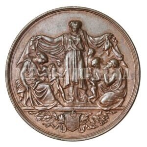 MEDALHA CRIAÇÃO DO ASILO DA MISERICÓRDIA DA SANTA CASA • IMPÉRIO – 1889