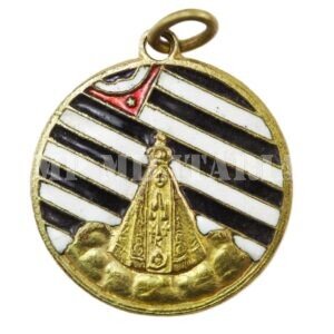 MEDALHA NOSSA SENHORA APARECIDA E BANDEIRA PAULISTA – REVOLUÇÃO DE 1932