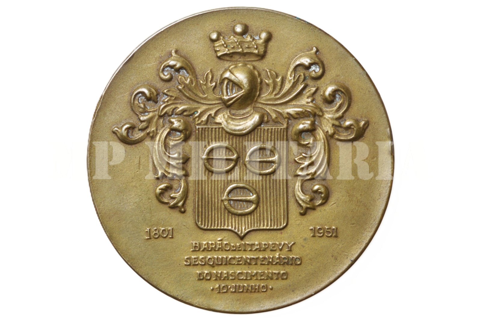 MEDALHA DO PATRONO DA ARTILHARIA MALLET ∙ SESQUICENTENÁRIO – 1951 180,00 - Imagem 2