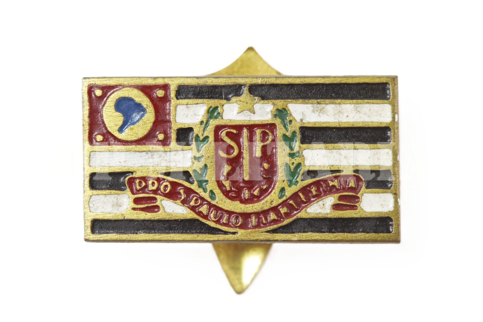 PIN / BROCHE – BANDEIRA COM BRASÃO – REVOLUÇÃO DE 1932