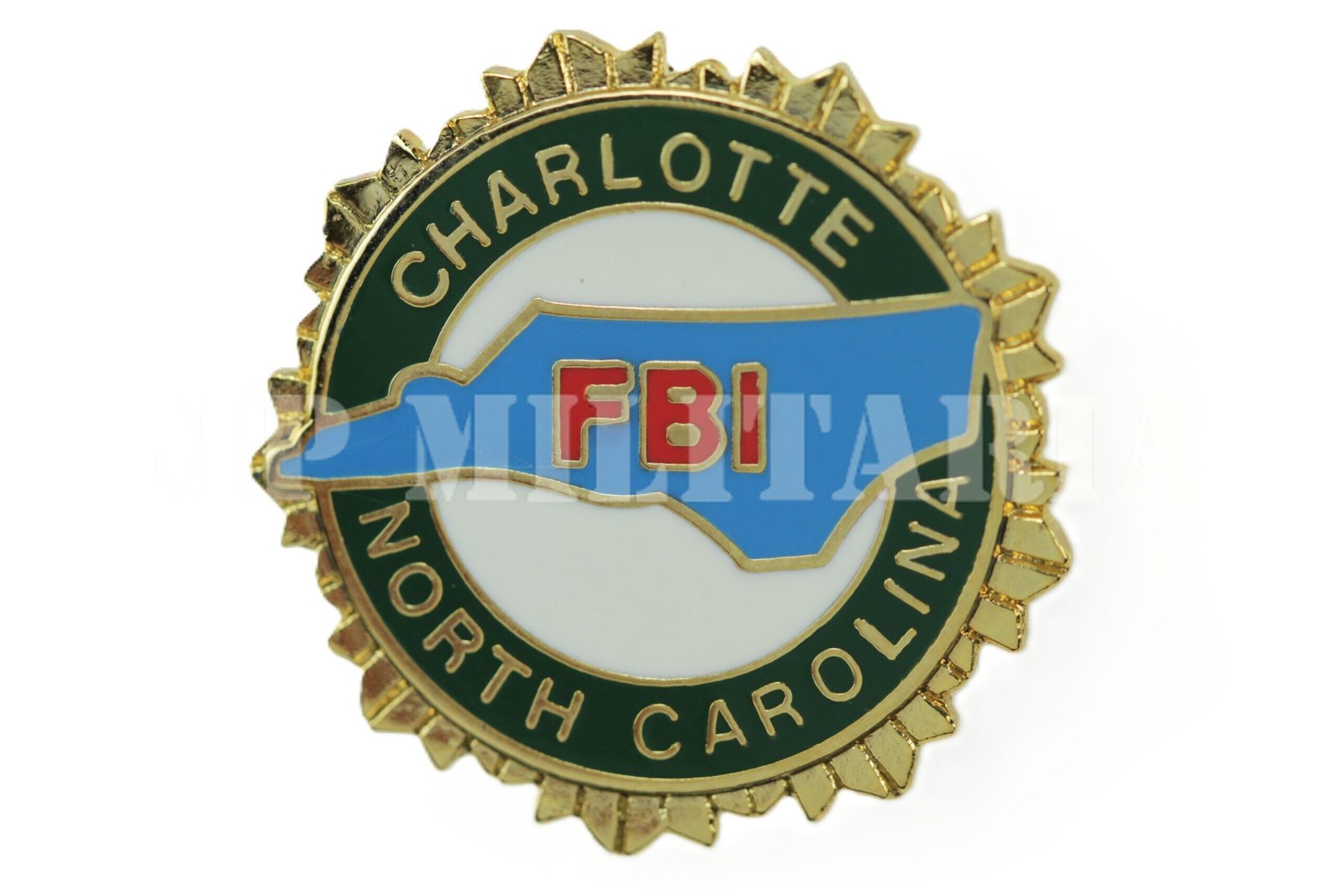 PIN DO FBI-FEDERAL BUREAU OF INVESTIGATION, CHARLOTTE – NORTH CAROLINA