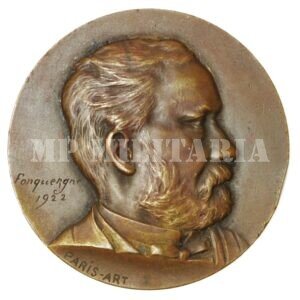 MEDALHA FRANCESA DO CENTENÁRIO DE LOUIS PASTEUR – 1922