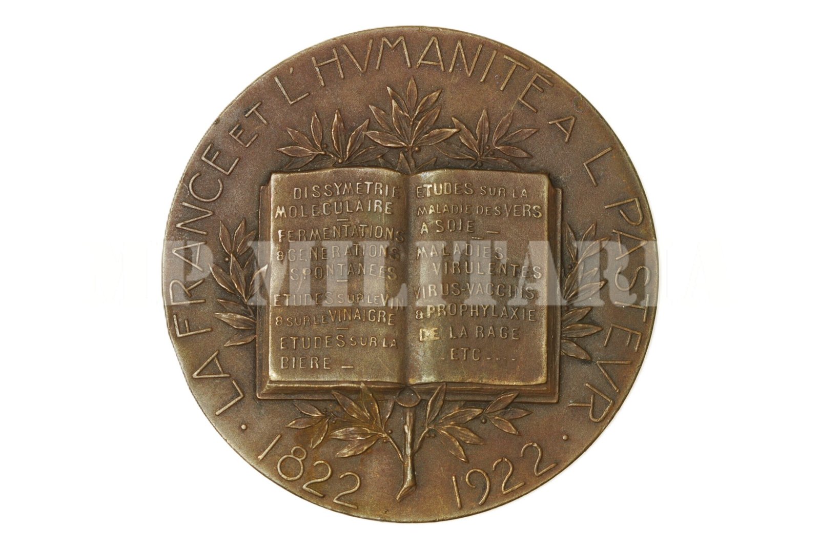 MEDALHA FRANCESA DO CENTENÁRIO DE LOUIS PASTEUR – 1922 - Imagem 2