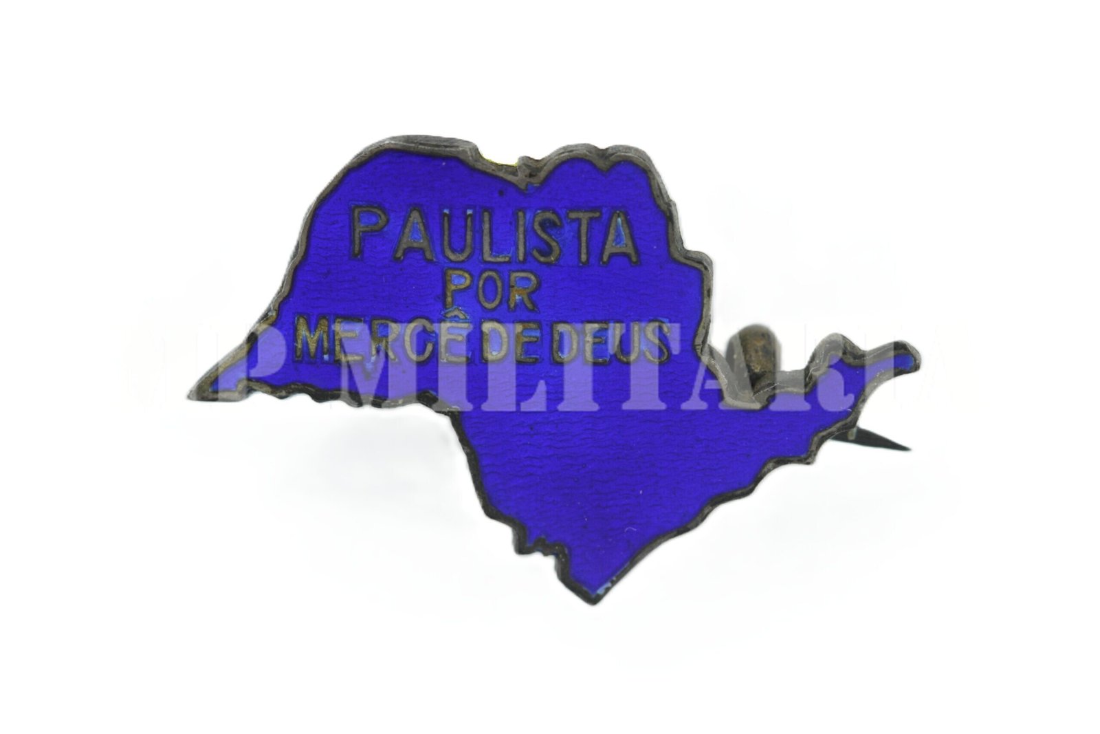 RARO PIN PAULISTA POR MERCÊ DE DEUS • MODULO MAIOR – REVOLUÇÃO DE 1932