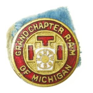 ANTIGO DISTINTIVO / PIN DE DA MAÇONARIA DO ESTADO DE MICHIGAN ESTADOS UNIDOS