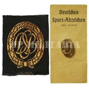 CONJUNTO DE BADGES DE ESPORTES DEUTSCHES SPORTABZEICHEN – DSB – ANOS 50/60