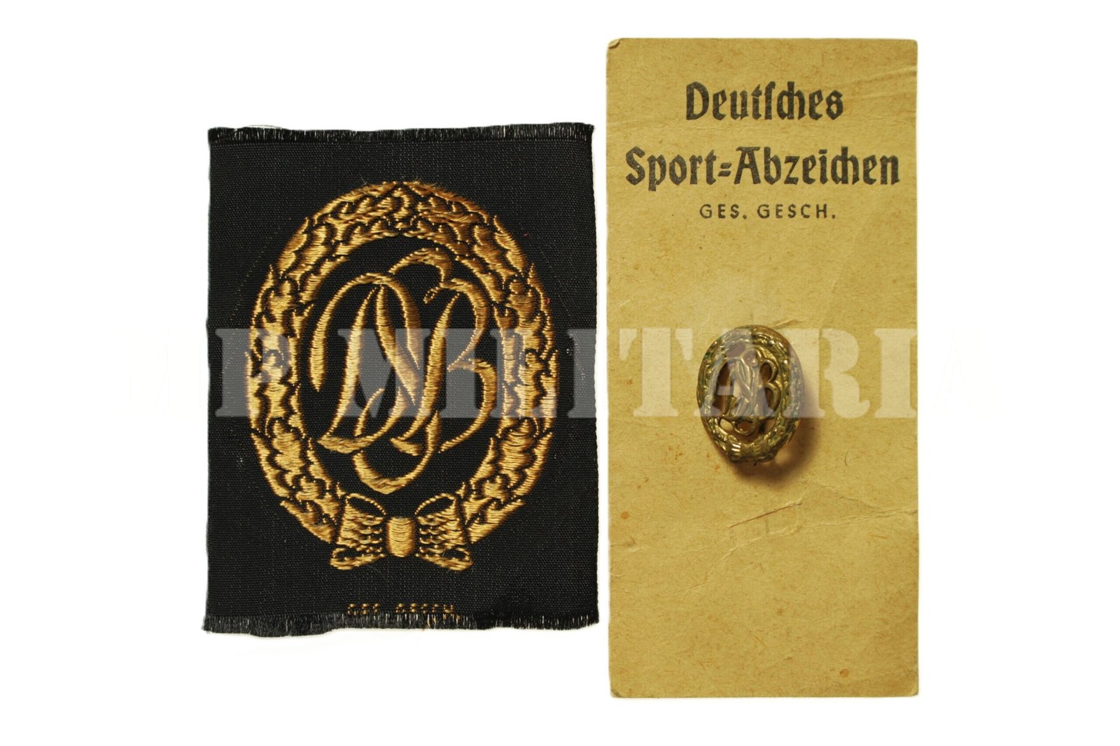 CONJUNTO DE BADGES DE ESPORTES DEUTSCHES SPORTABZEICHEN – DSB – ANOS 50/60