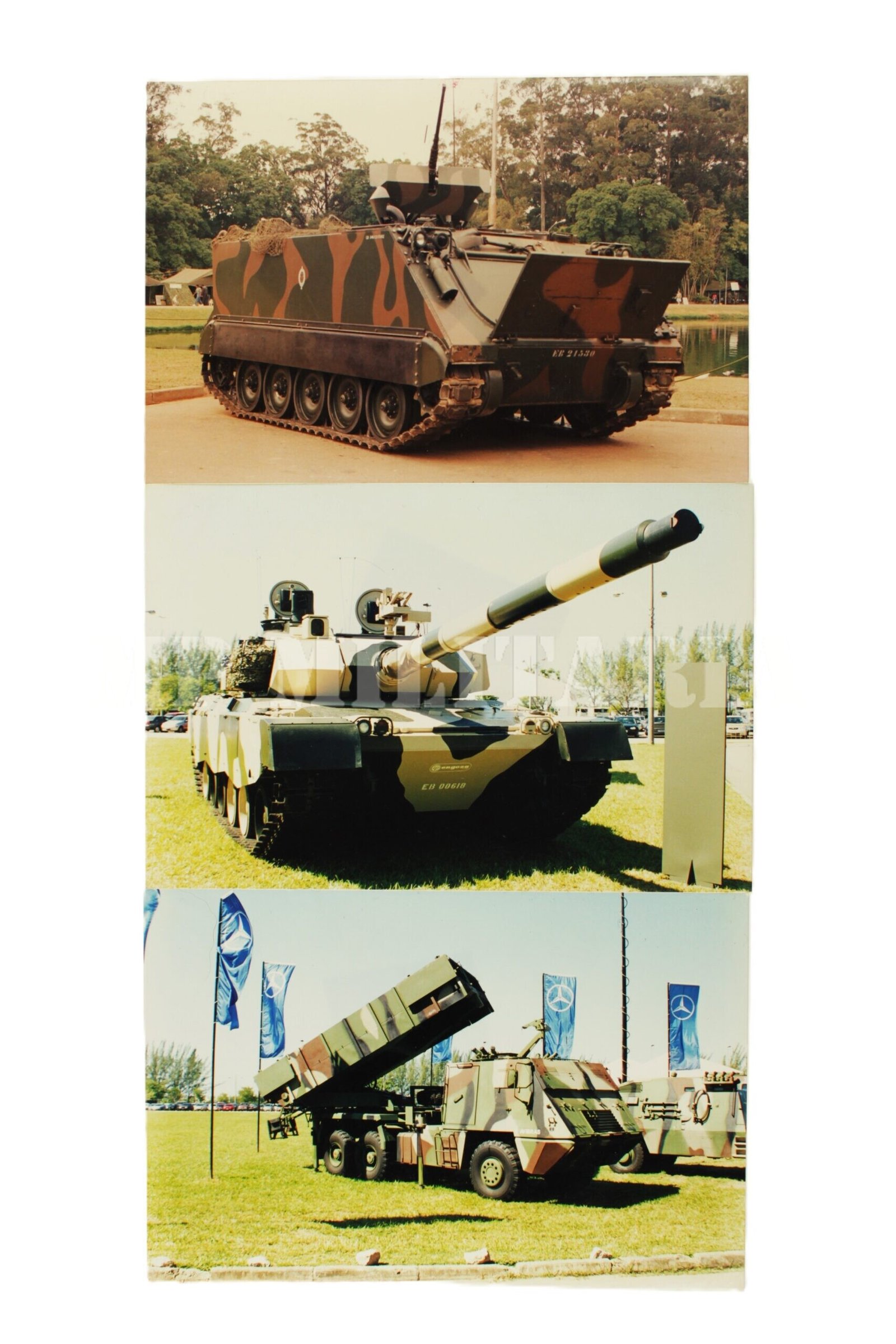 LOTE DE FOTOGRAFIAS DE CARROS DE COMBATE DO EXÉRCITO BRASILEIRO - Imagem 2