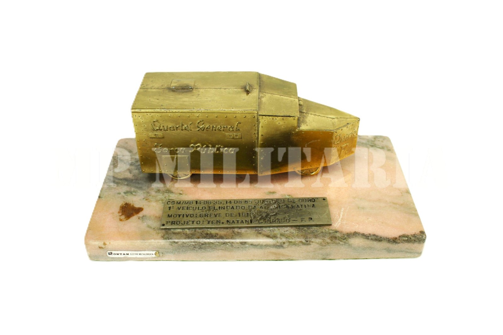ESCULTURA DO PRIMEIRO BLINDADO BRASILEIRO – POLÍCIA MILITAR / FORÇA PÚBLICA
