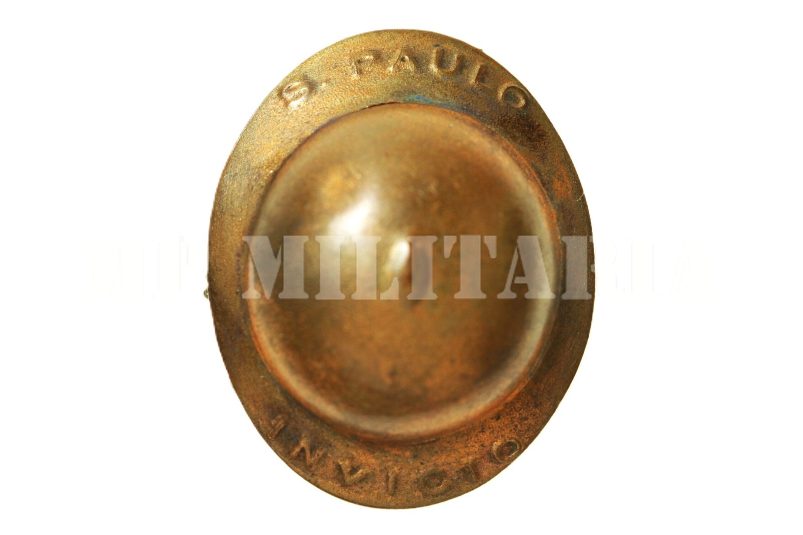 PIN DE CAPACETE SÃO PAULO INVICTO • COBRE – REVOLUÇÃO DE 1932