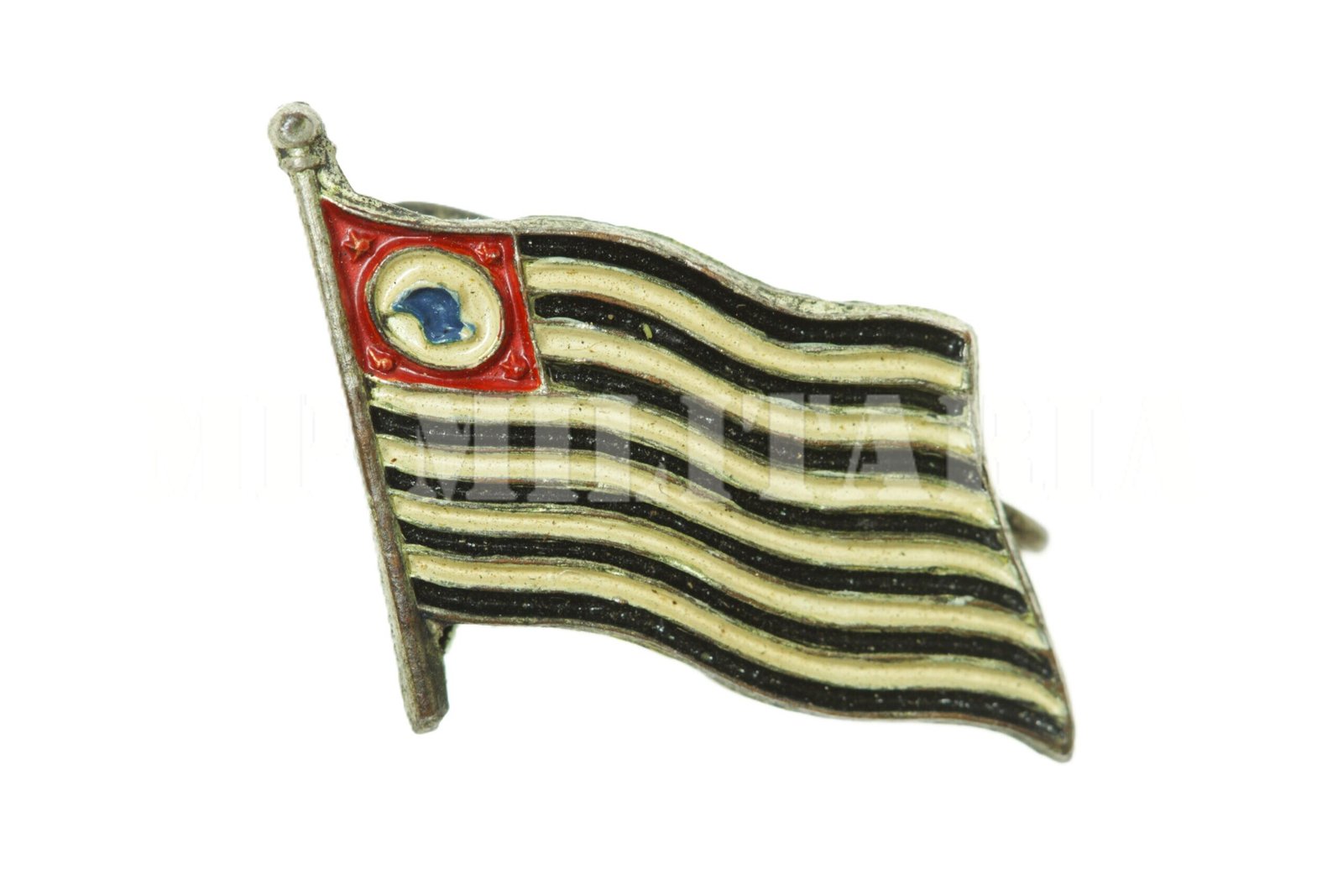 PIN BANDEIRA PAULISTA DE 13 LISTAS • COM MAPA DE SÃO PAULO – REVOLUÇÃO DE 32