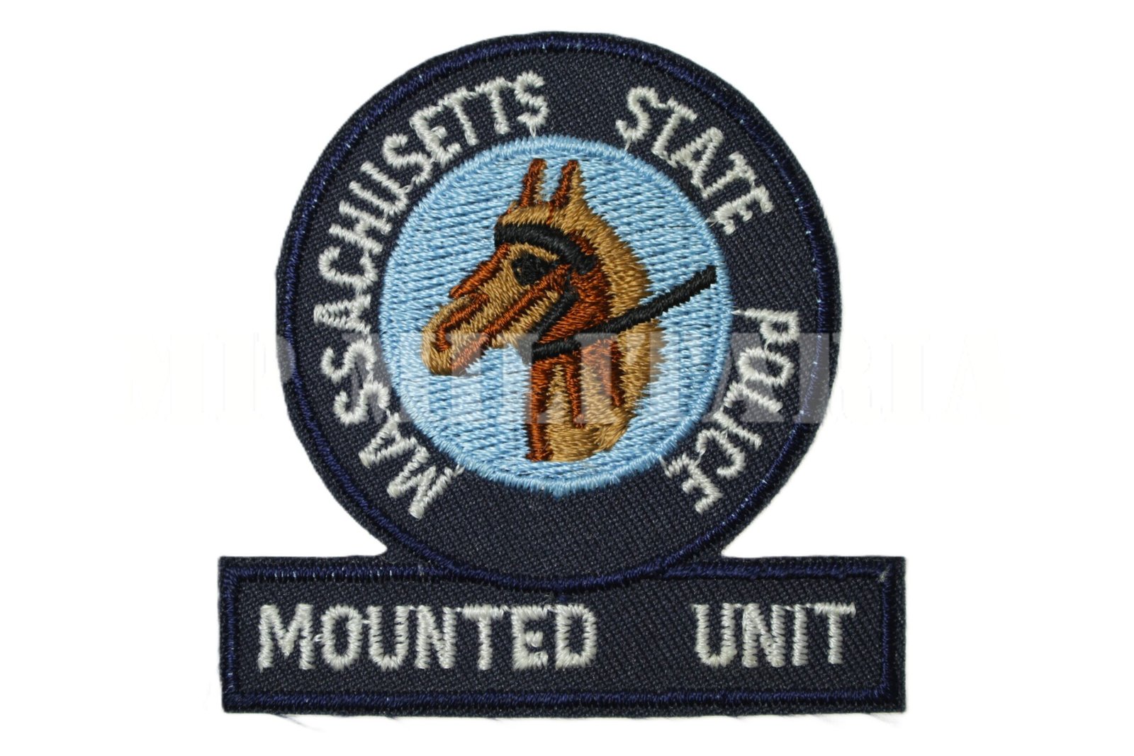 PATCH DE MASSACHUSETTS STATE POLICE • MOUNTES UNIT, CAVALARIA – ESTADOS UNIDOS