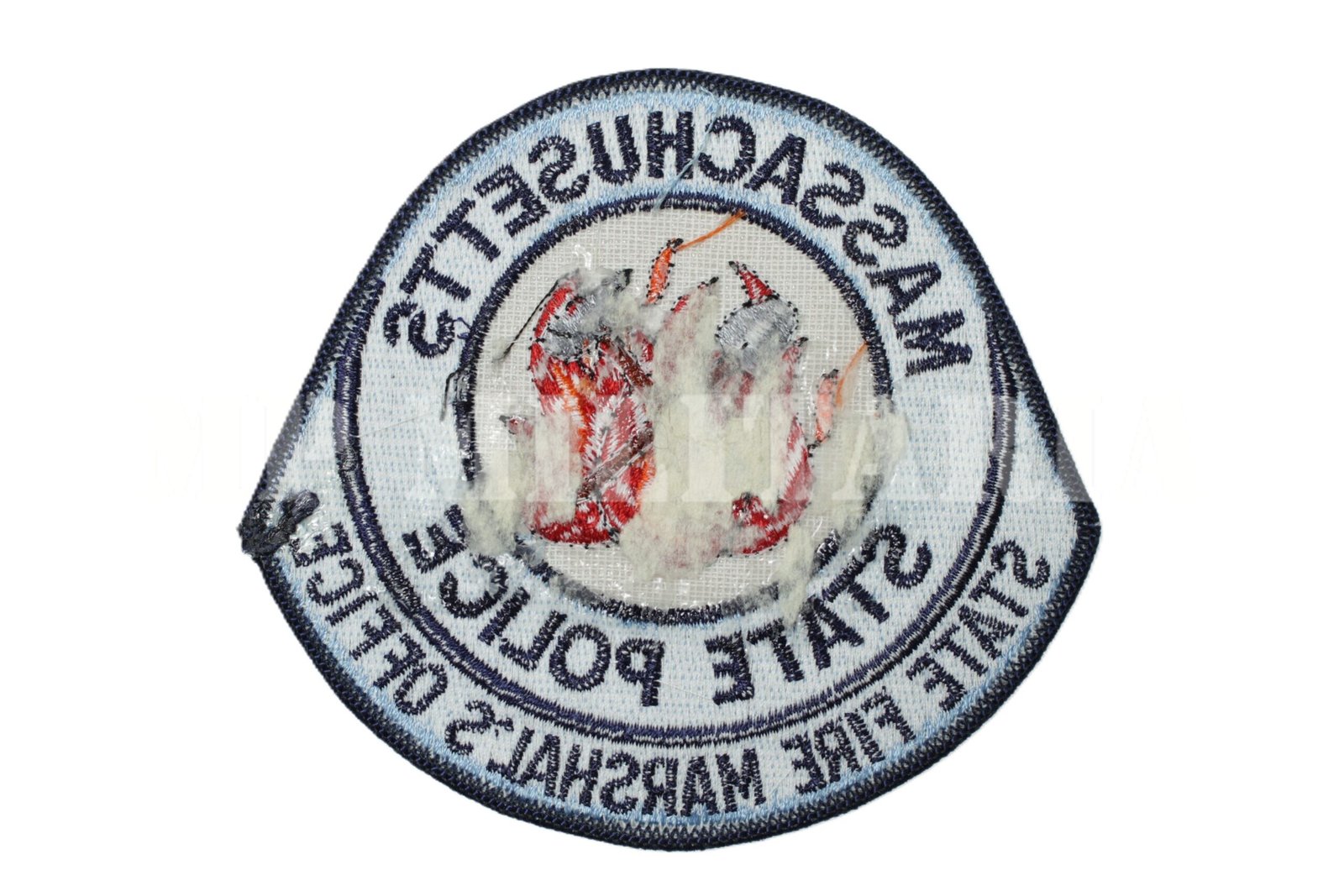 PATCH DE MASSACHUSETTS STATE POLICE • FIRE MARSHAL’S OFFICE CORPO DE BOMBEIROS - Imagem 2