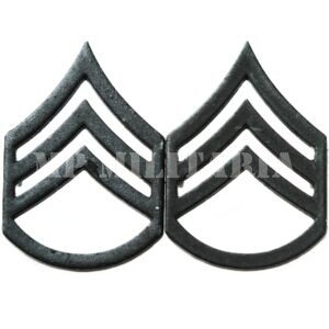 PAR DE INSÍGNIAS DE “STAFF SERGEANT” DO EXÉRCITO DOS ESTADOS UNIDOS