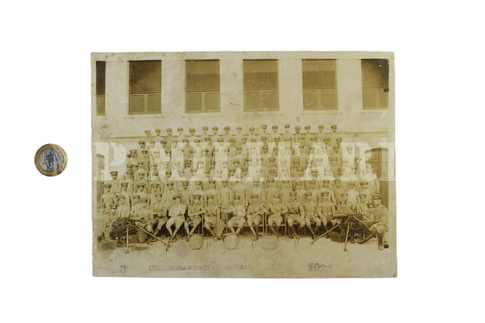 FOTOGRAFIA DA 3ª CIA DE METRALHADORAS DO EXÉRCITO BRASILEIRO – 1923