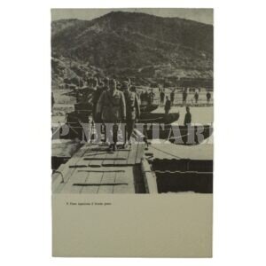 CARTÃO POSTAL DE MUSSOLINI NA FRENTE GREGA