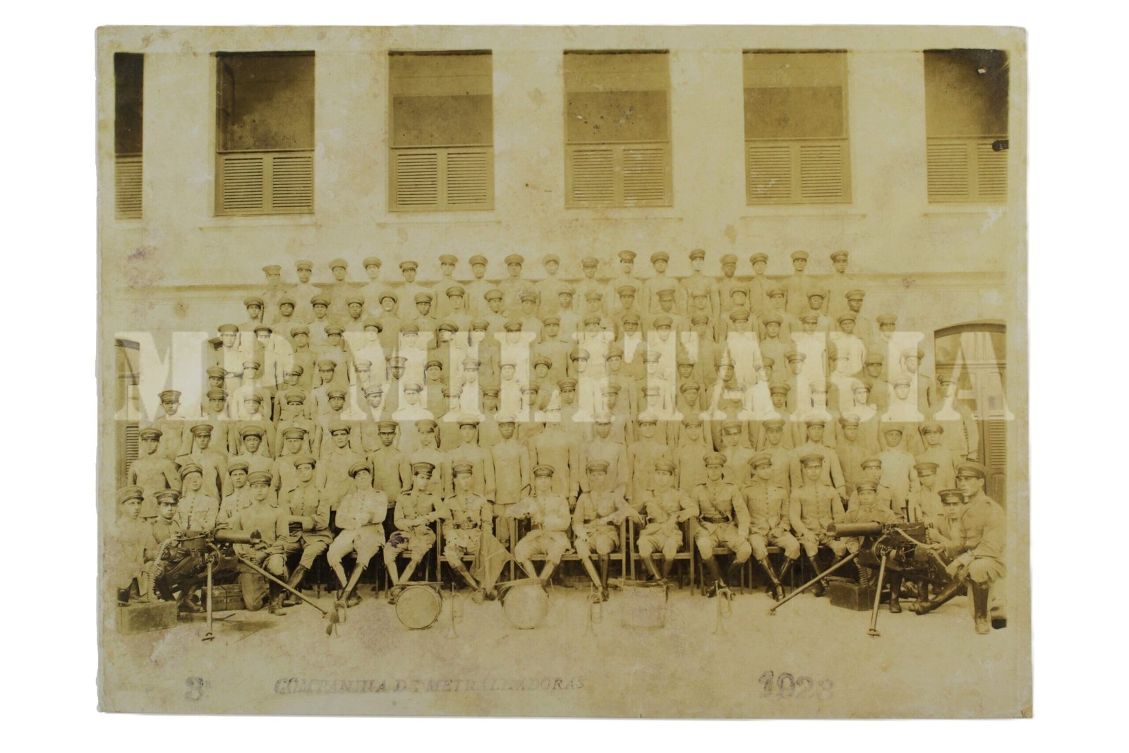 FOTOGRAFIA DA 3ª CIA DE METRALHADORAS DO EXÉRCITO BRASILEIRO – 1923 - Imagem 2