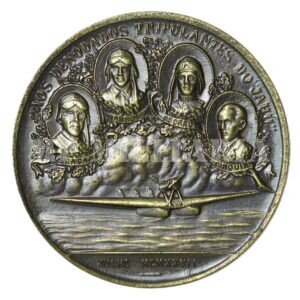 MEDALHA DO VÔO DO JAHÚ – AOS TRIPULANTES DO JAHÚ – HOMENAGEM DA FORÇA PÚBLICA – 1927