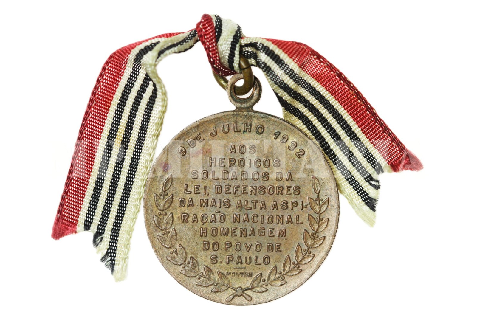 MEDALHA AOS HEROICOS SOLDADOS DA LEI • COM FITA – REVOLUÇÃO DE 32 - Imagem 2