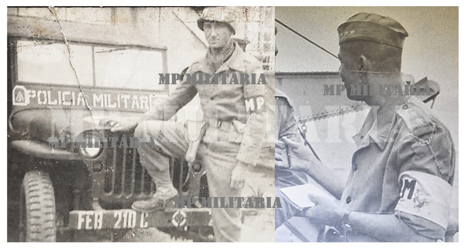 RARÍSSIMO DE PM POLÍCIA MILITAR • MP MILITARY POLICE DA FEB – II GUERRA - Imagem 2