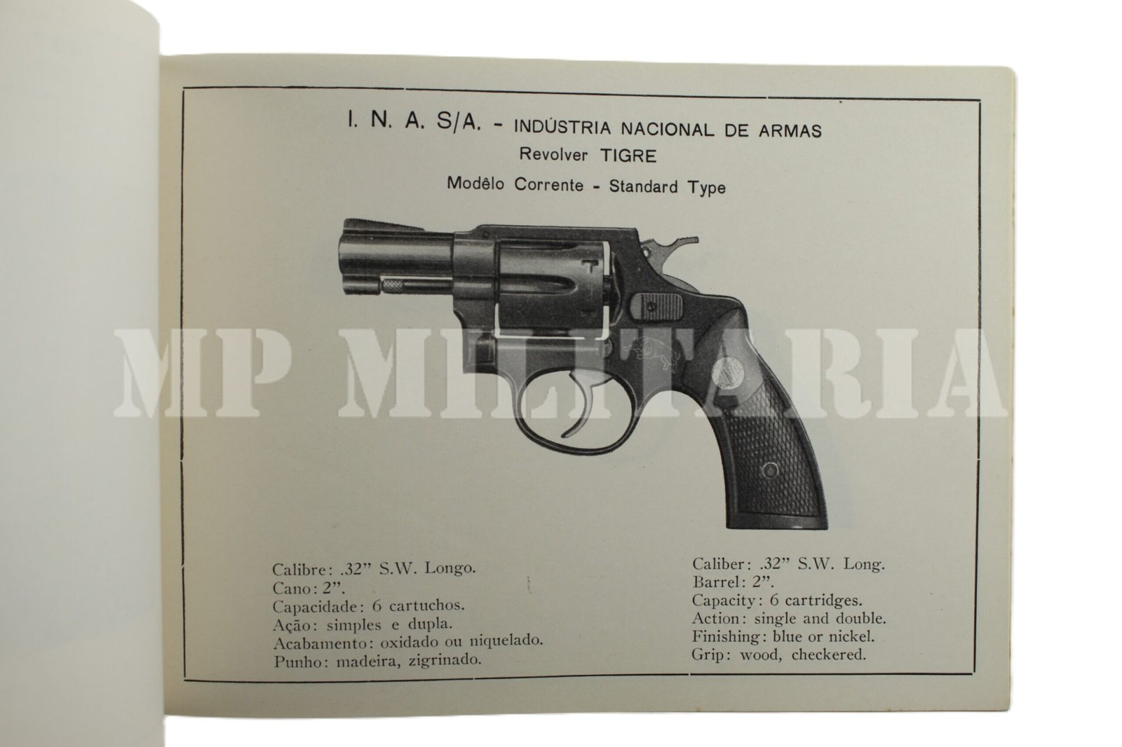 CATÁLOGO DA INA – INDÚSTRIA NACIONAL DE ARMAS – ANOS 60 - Imagem 4