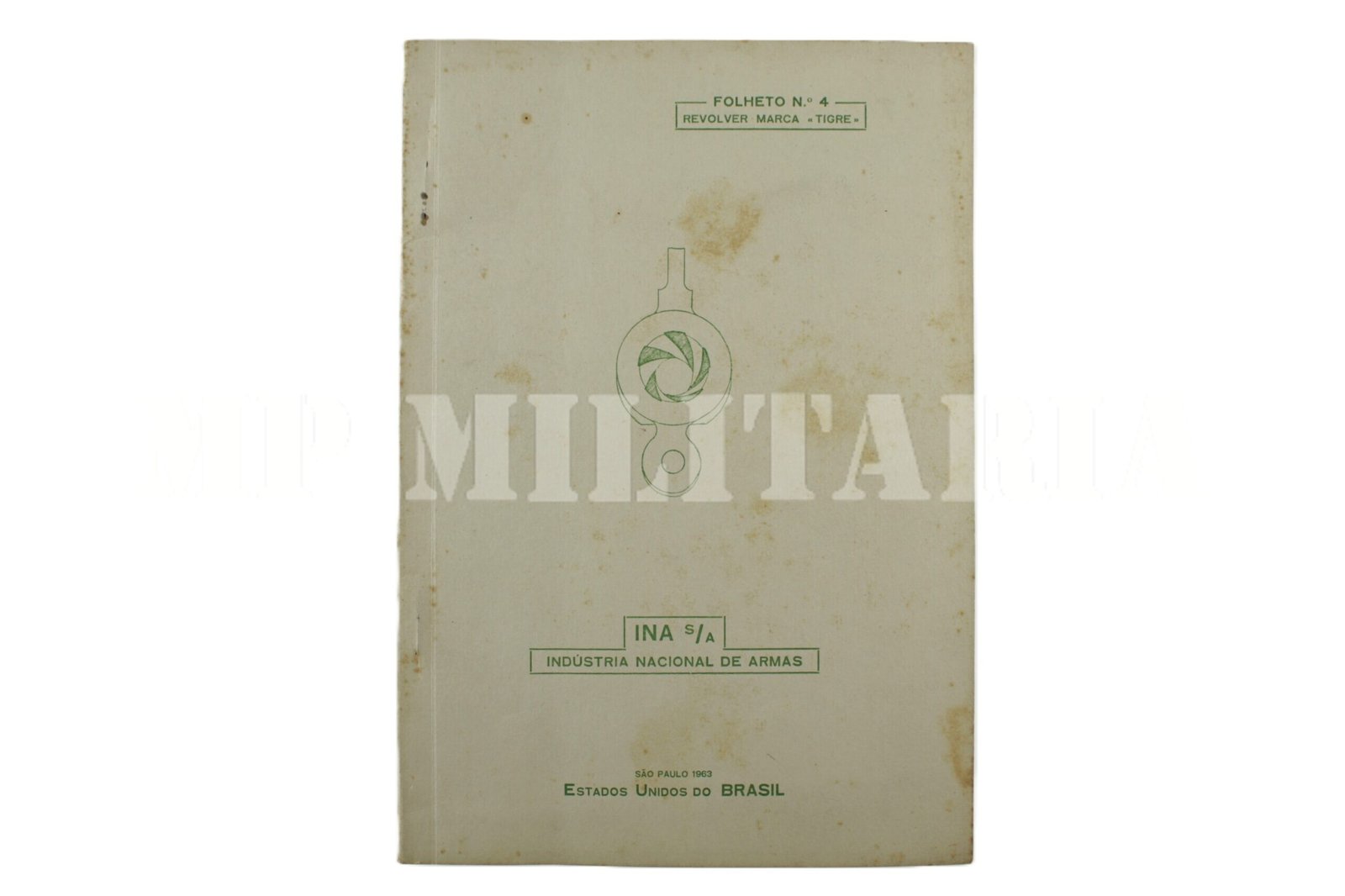 MANUAL Nº4 DO REVÓLVER TIGRE DA INA – INDÚSTRIA NACIONAL DE ARMAS – ANOS 60