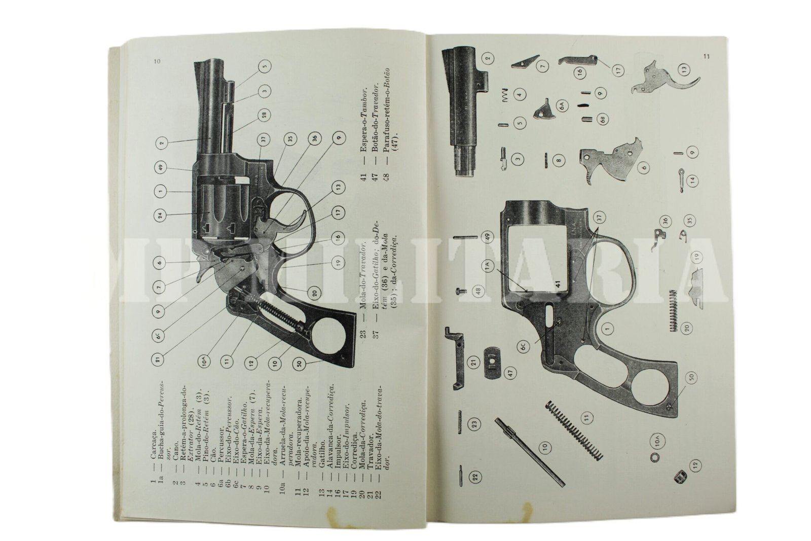 MANUAL Nº4 DO REVÓLVER TIGRE DA INA – INDÚSTRIA NACIONAL DE ARMAS – ANOS 60 - Imagem 3