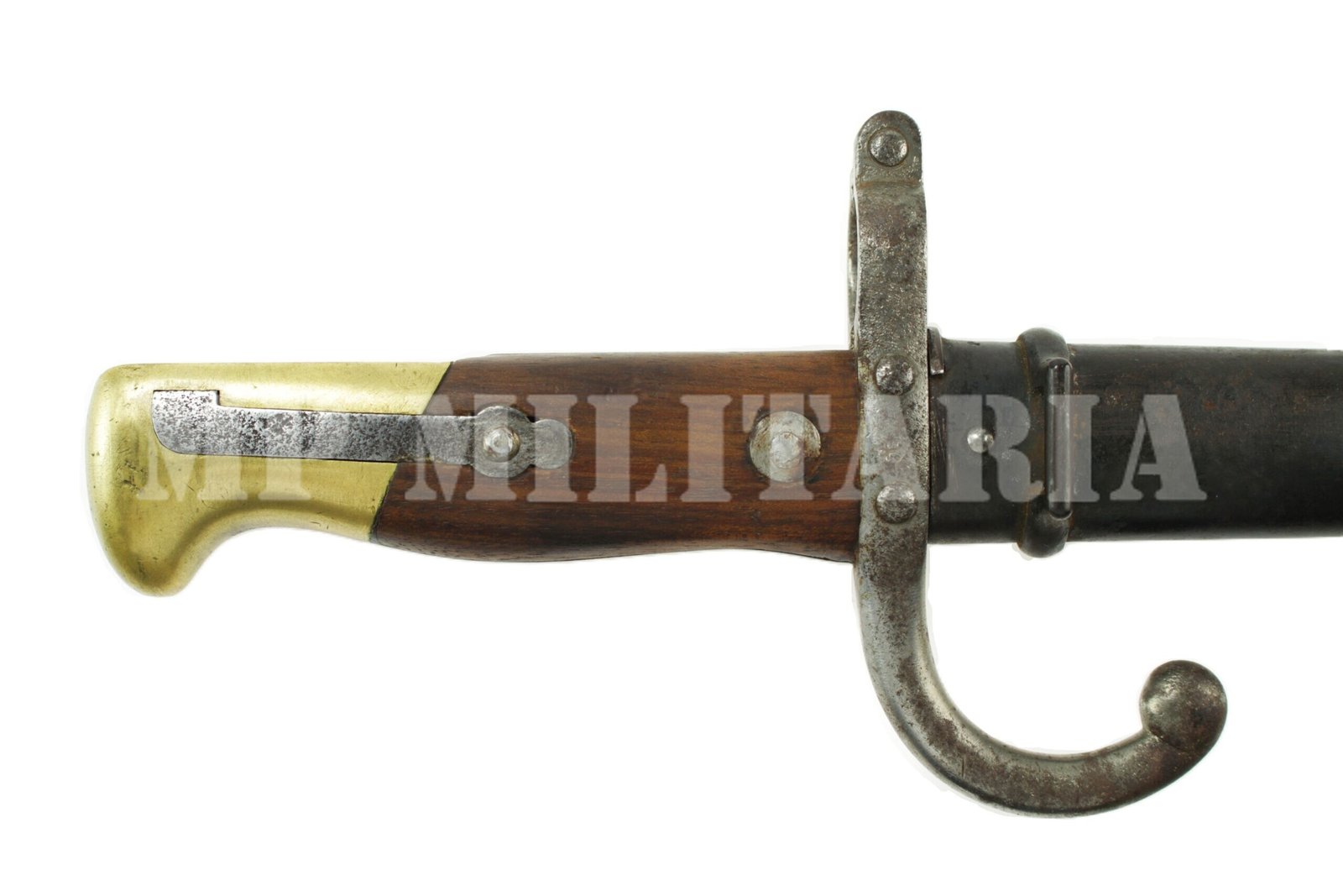 BAIONETA DA MARINHA DA FRANÇA DO FUZIL GRAS M1874 - Imagem 7