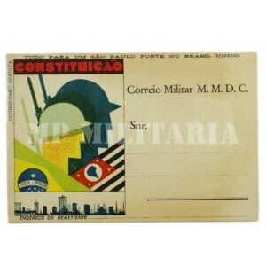 CARTÃO POSTAL DO CORREIO MILITAR • CABEÇAS DE SOLDADOS – REVOLUÇÃO DE 1932