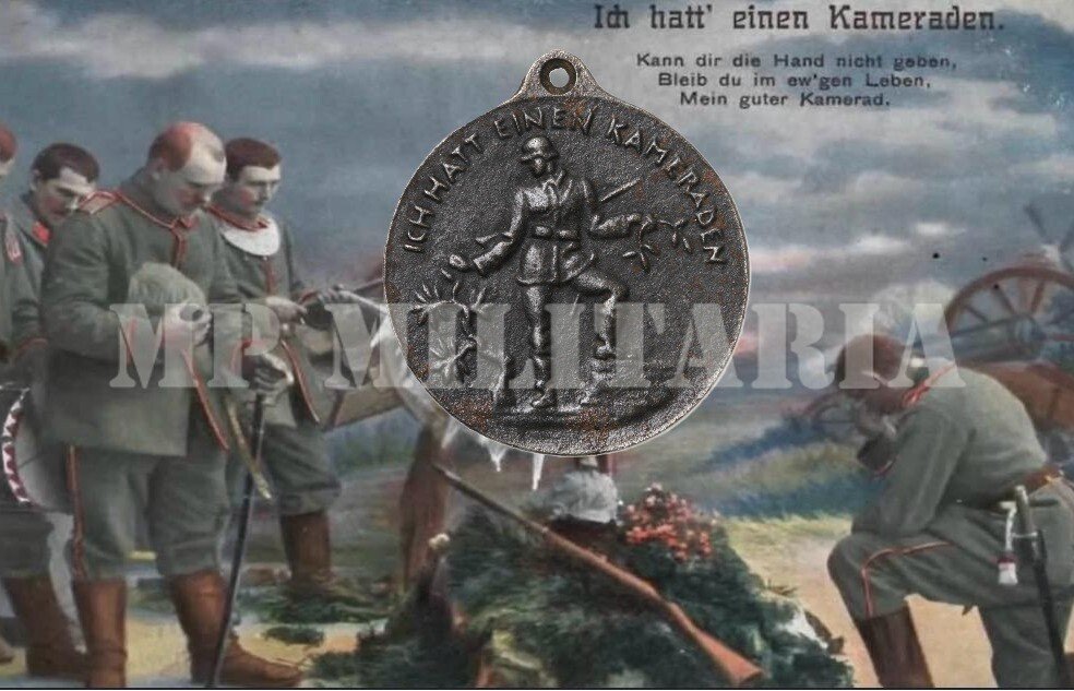 MEDALHA DE HOMENAGEM AOS MORTOS – “EU TINHA UM CAMARADA” – I GUERRA - Imagem 2