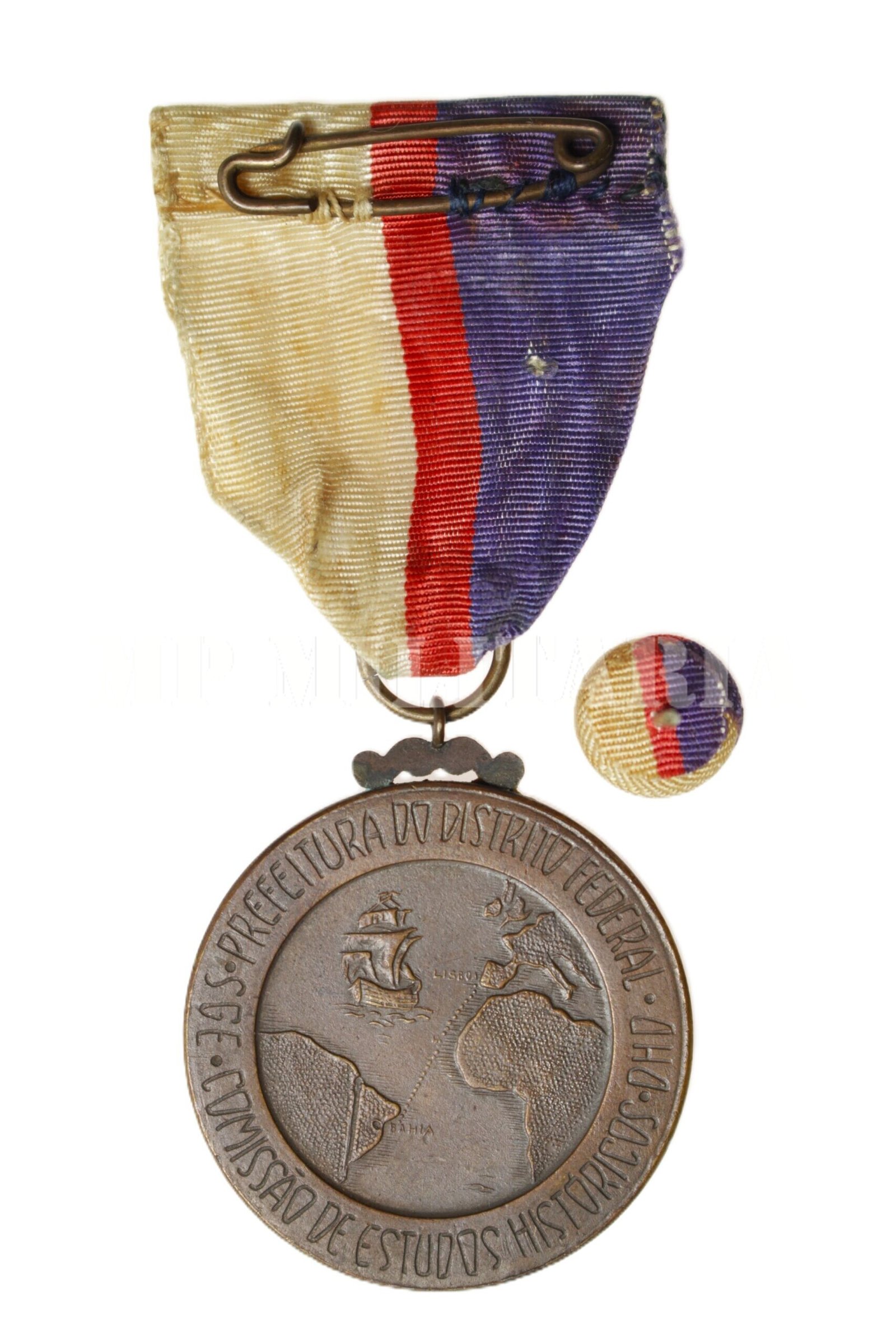 MEDALHA 4º CENTENÁRIO DA CHEGADA PADRE JOSÉ DE ANCHIETA - 1953 - Imagem 6