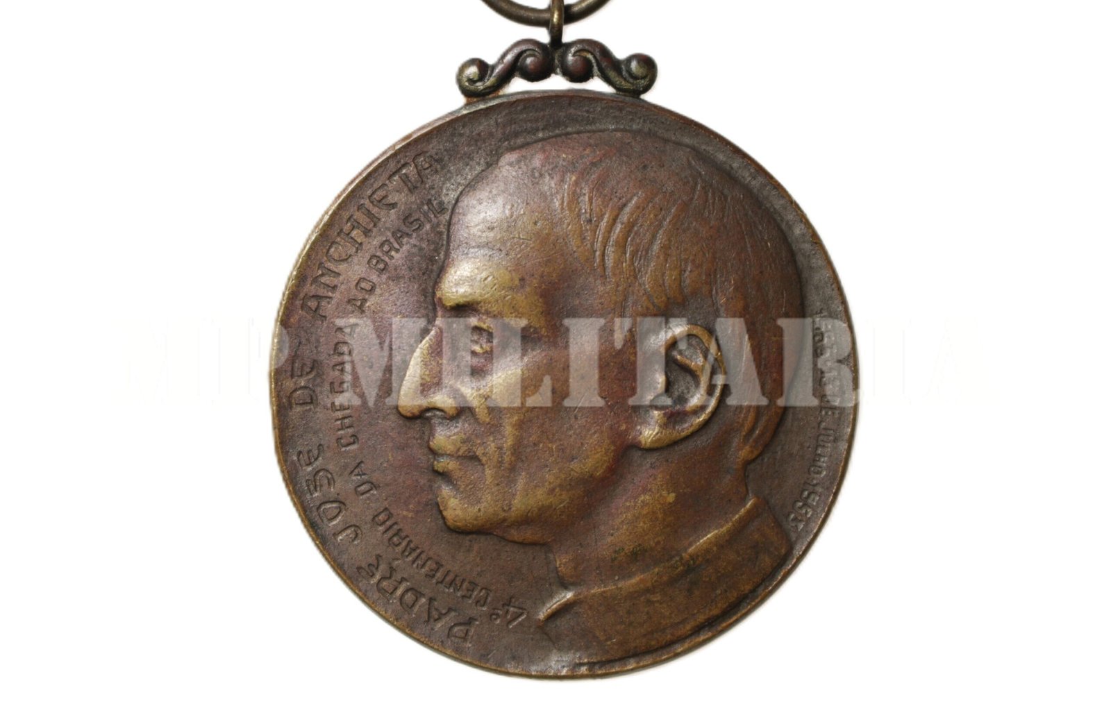 MEDALHA 4º CENTENÁRIO DA CHEGADA PADRE JOSÉ DE ANCHIETA - 1953 - Imagem 3