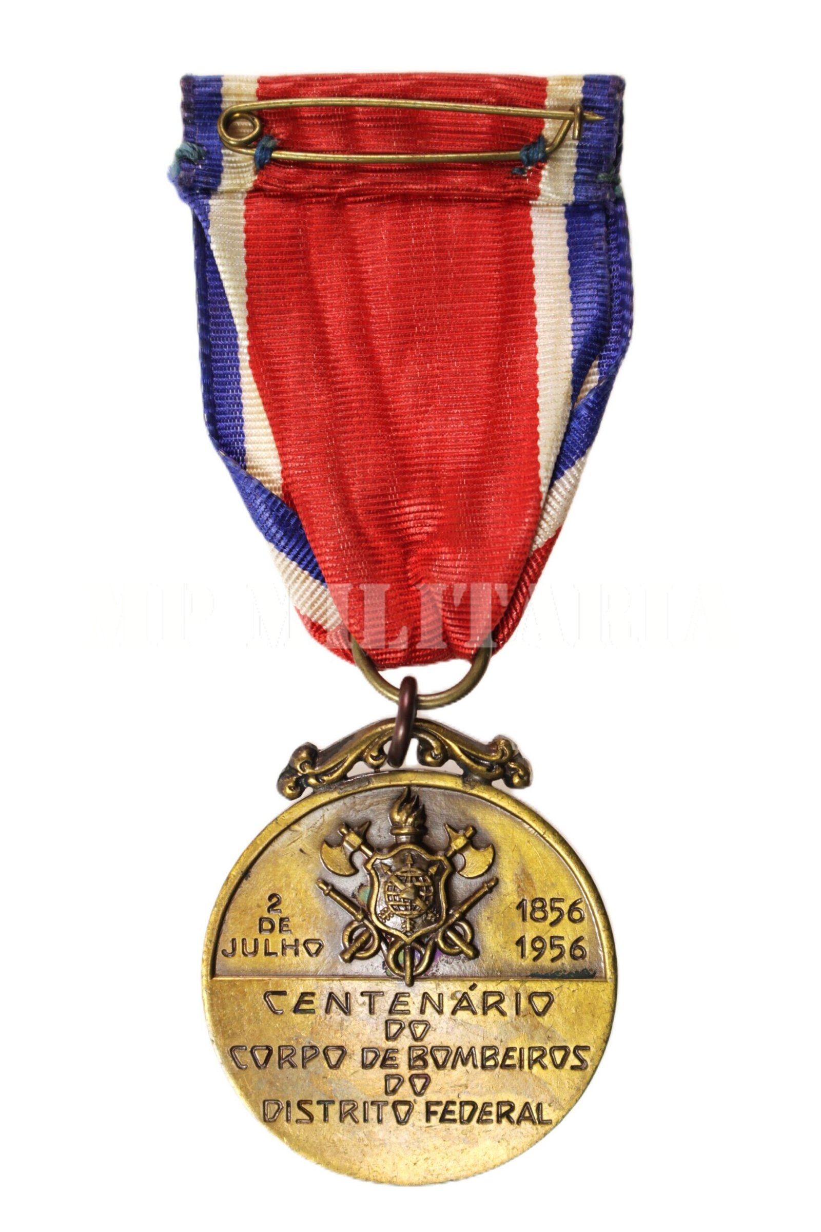 MEDALHA DO CENTENÁRIO DO CORPO DE BOMBEIROS DO DISTRITO FEDERAL – 1956 - Imagem 5