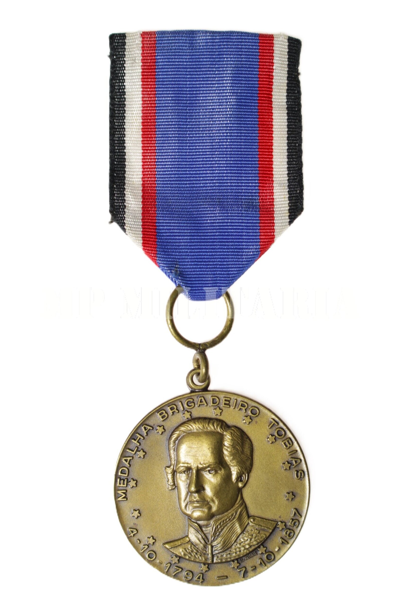CONJUNTO DA MEDALHA BRIGADEIRO TOBIAS • POLÍCIA MILITAR DE SÃO PAULO - 3º MODELO - Imagem 3