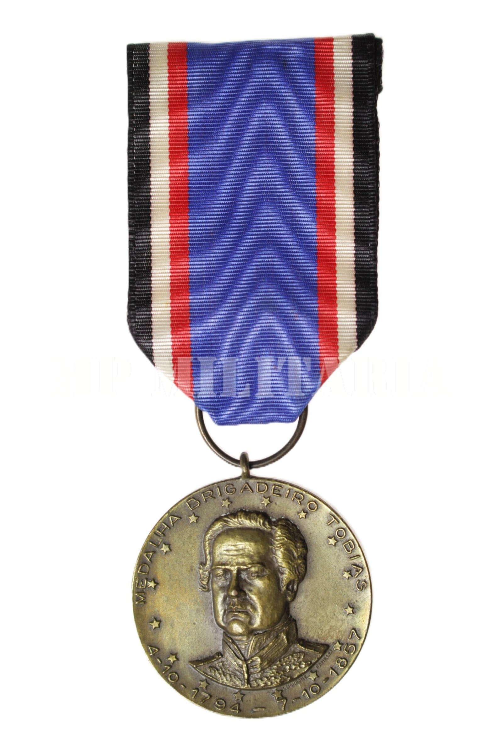 CONJUNTO DA MEDALHA BRIGADEIRO TOBIAS • POLÍCIA MILITAR DE SÃO PAULO • 2º MODELO – ANOS 1970 - Imagem 3