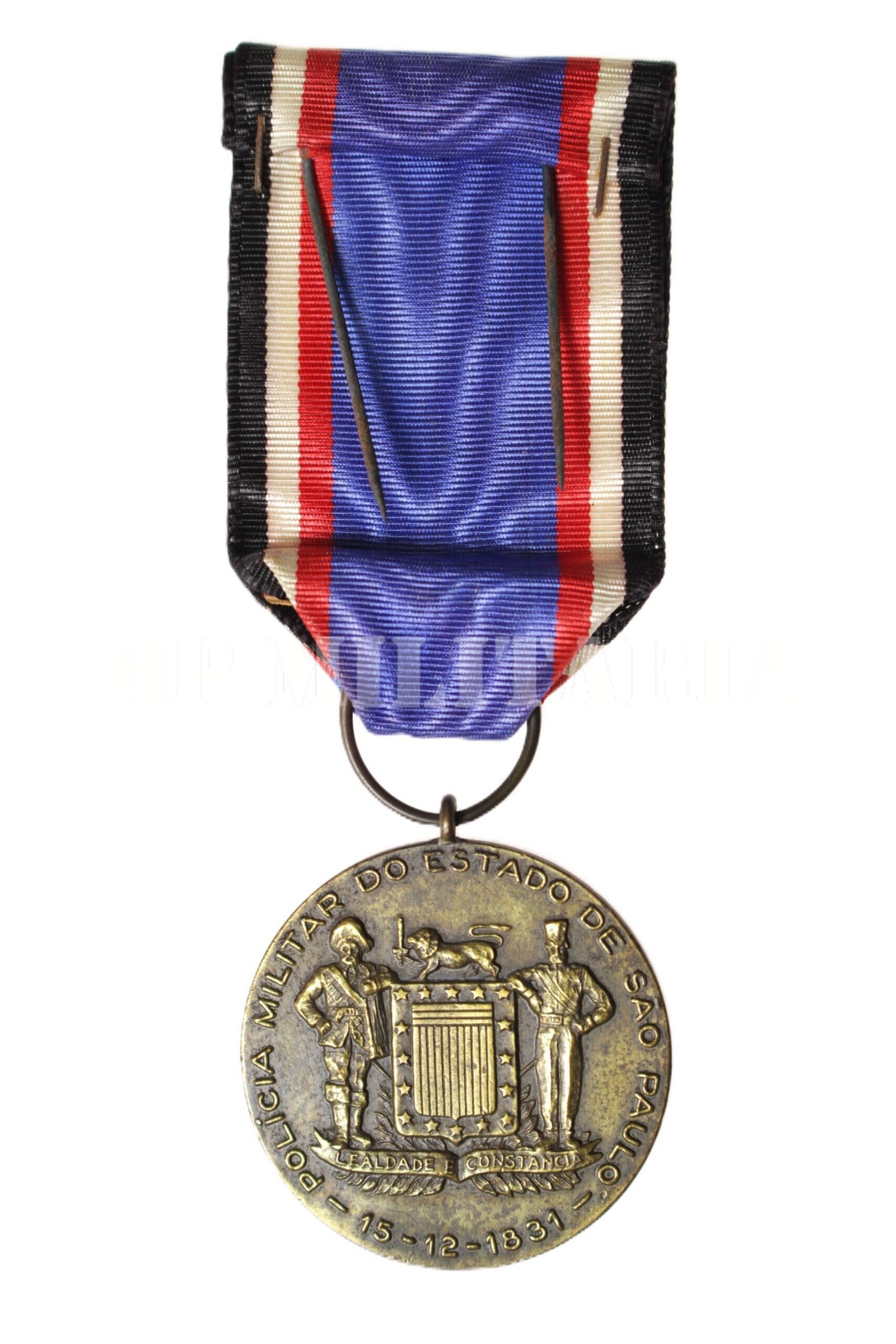 CONJUNTO DA MEDALHA BRIGADEIRO TOBIAS • POLÍCIA MILITAR DE SÃO PAULO • 2º MODELO – ANOS 1970 - Imagem 6
