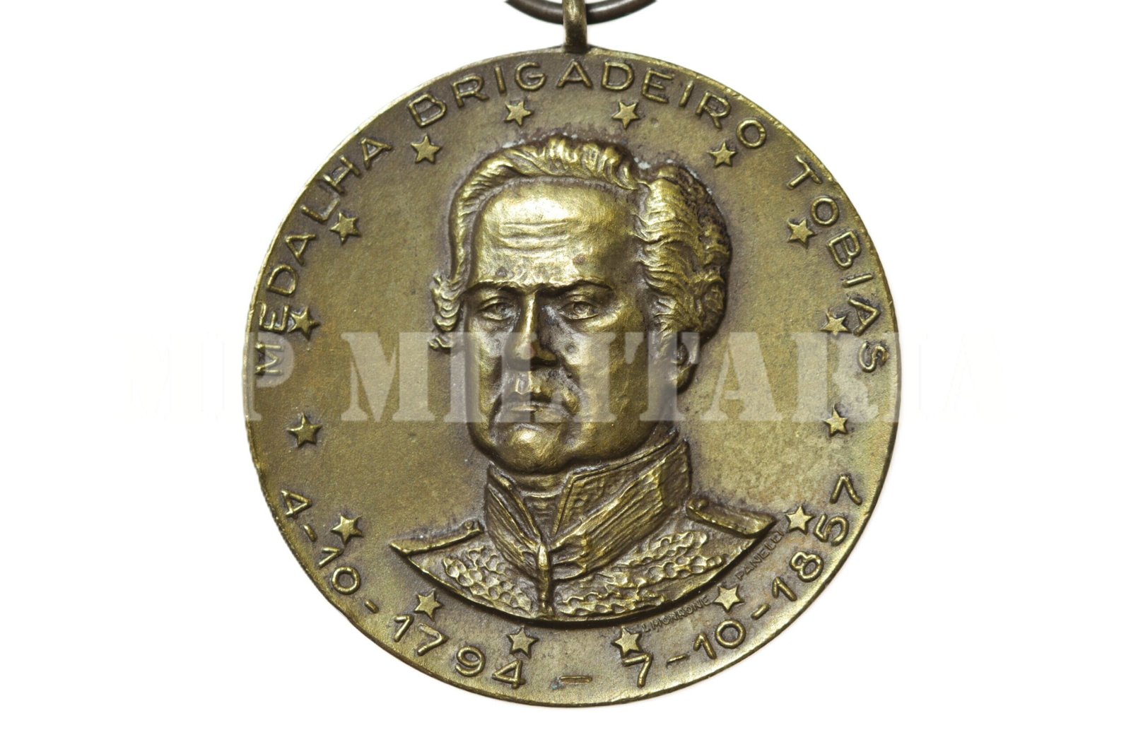 CONJUNTO DA MEDALHA BRIGADEIRO TOBIAS • POLÍCIA MILITAR DE SÃO PAULO • 2º MODELO – ANOS 1970 - Imagem 4