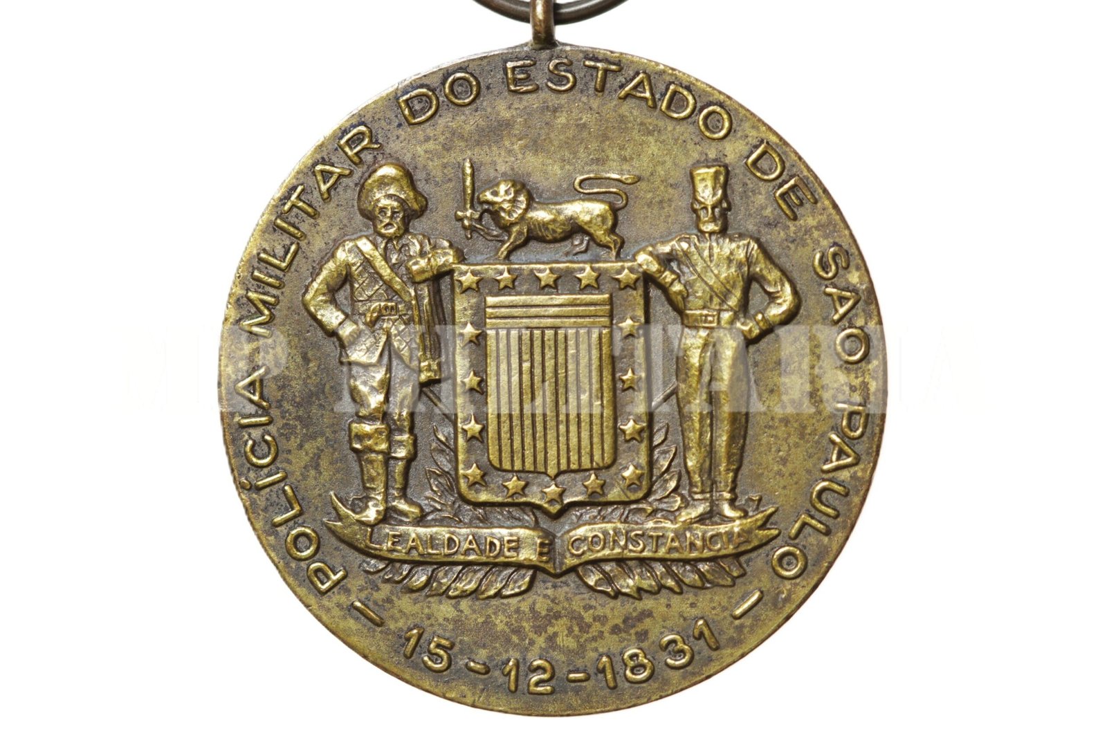 CONJUNTO DA MEDALHA BRIGADEIRO TOBIAS • POLÍCIA MILITAR DE SÃO PAULO • 2º MODELO – ANOS 1970 - Imagem 5
